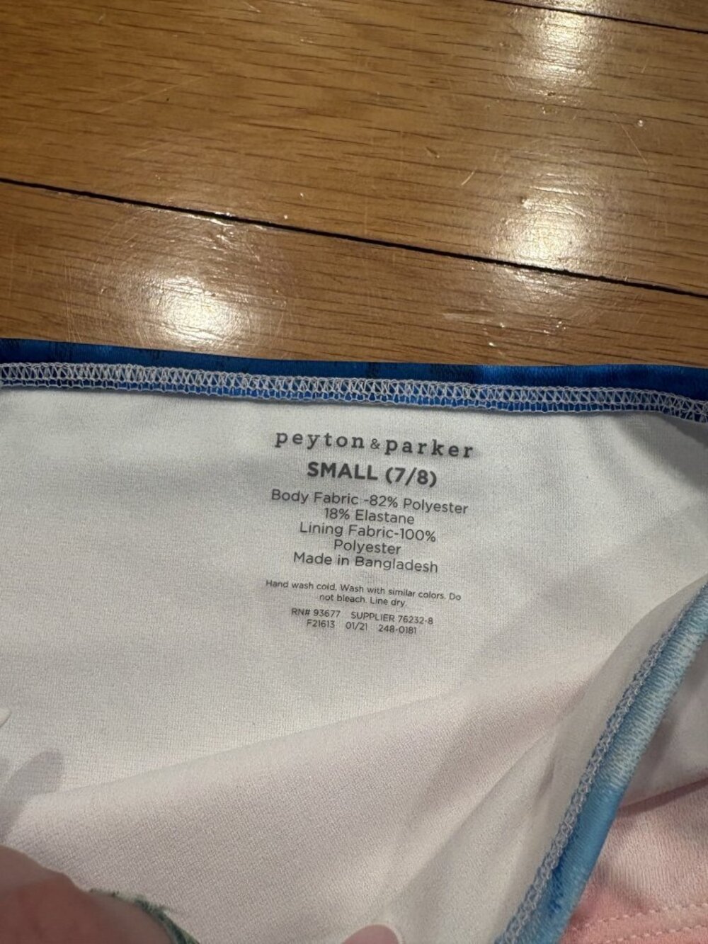 Peyton and Parker Size Small 7/8 Peyton & Parker Women's Small Multicolor Stripe - Picture 2 of 3